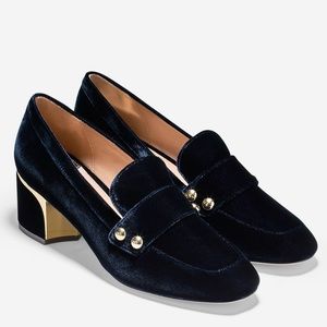 Cole Haan Collection Hardware Block Heel Loafers